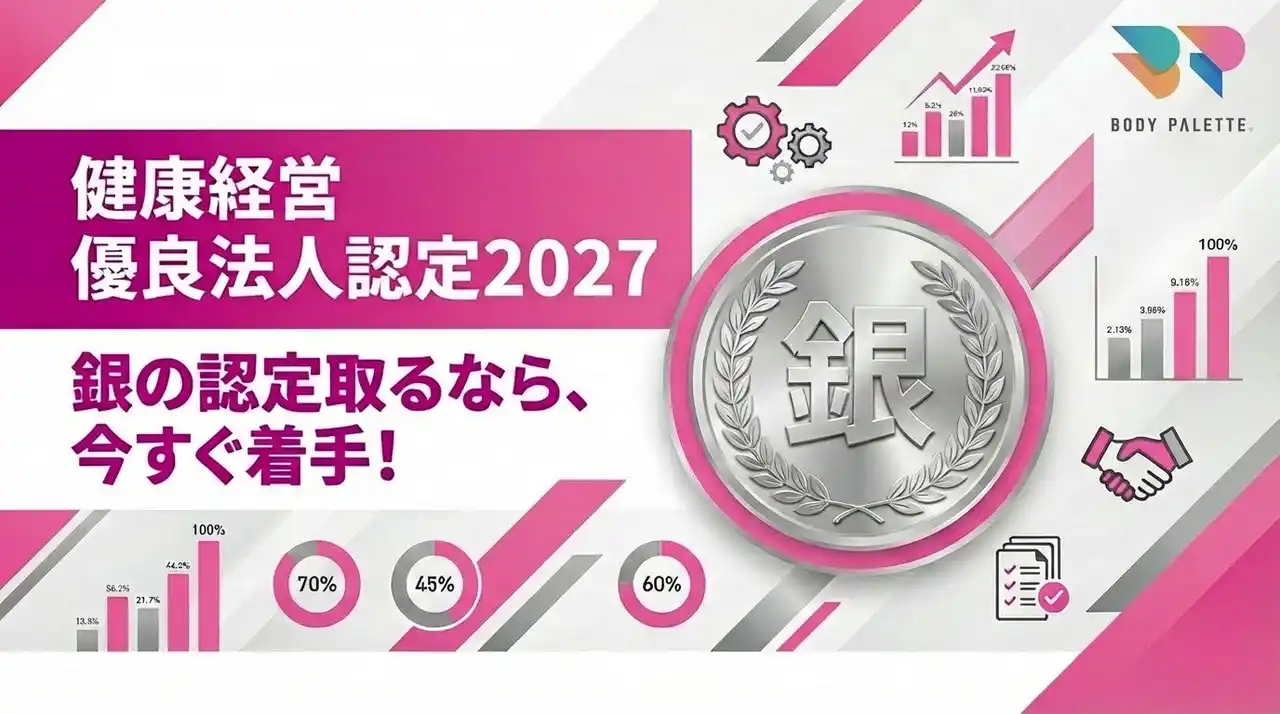 【フラクタルワークアウト株式会社】 「健康経営優良法人認定2027」を目指す企業に向け、銀の認定取得を見据え、健康施策・データ管理・申請支援を一体化したエビデンス重視の健康経営を実現します。