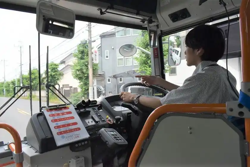 実車研修中の様子(伊井運転士)
