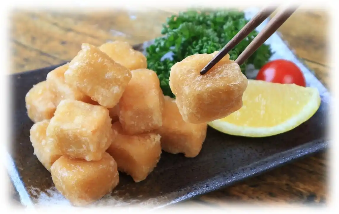 【旭松食品株式会社】 ～おいしくヘルシーに。高野豆腐でウェルビーイング～高野豆腐のから揚げを新発売！