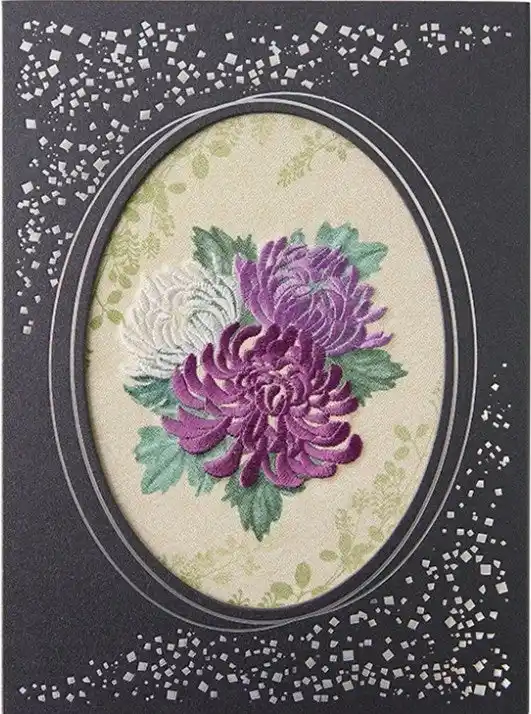 【NTT西日本】 新たな弔慰用電報台紙　刺しゅう電報「宵菊（よいぎく）」の販売開始について