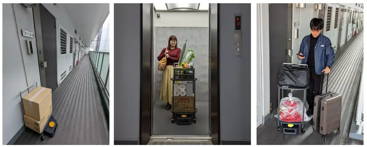 【プリファードロボティクス】 エレベーターとロボット連携でマンションの部屋まで荷物配送する実証実験を実施