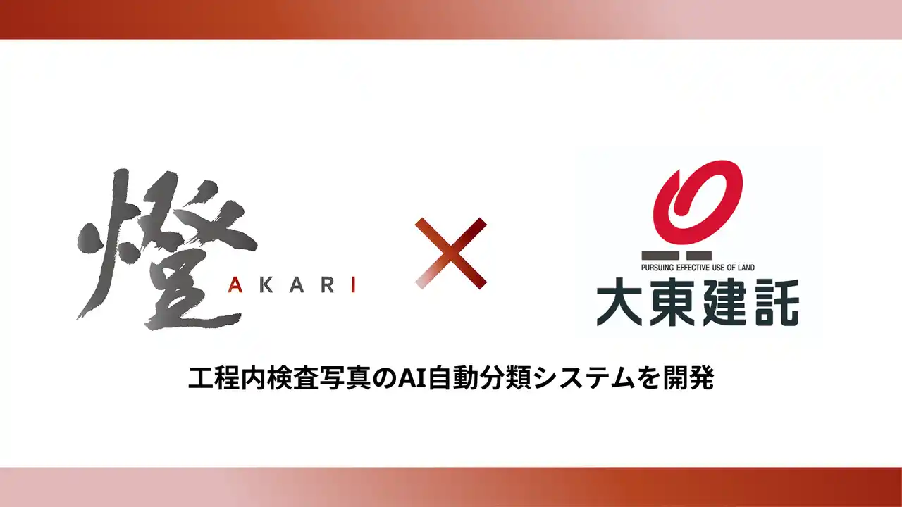 【燈株式会社】 燈と大東建託が工程内検査写真のAI自動分類システムを開発