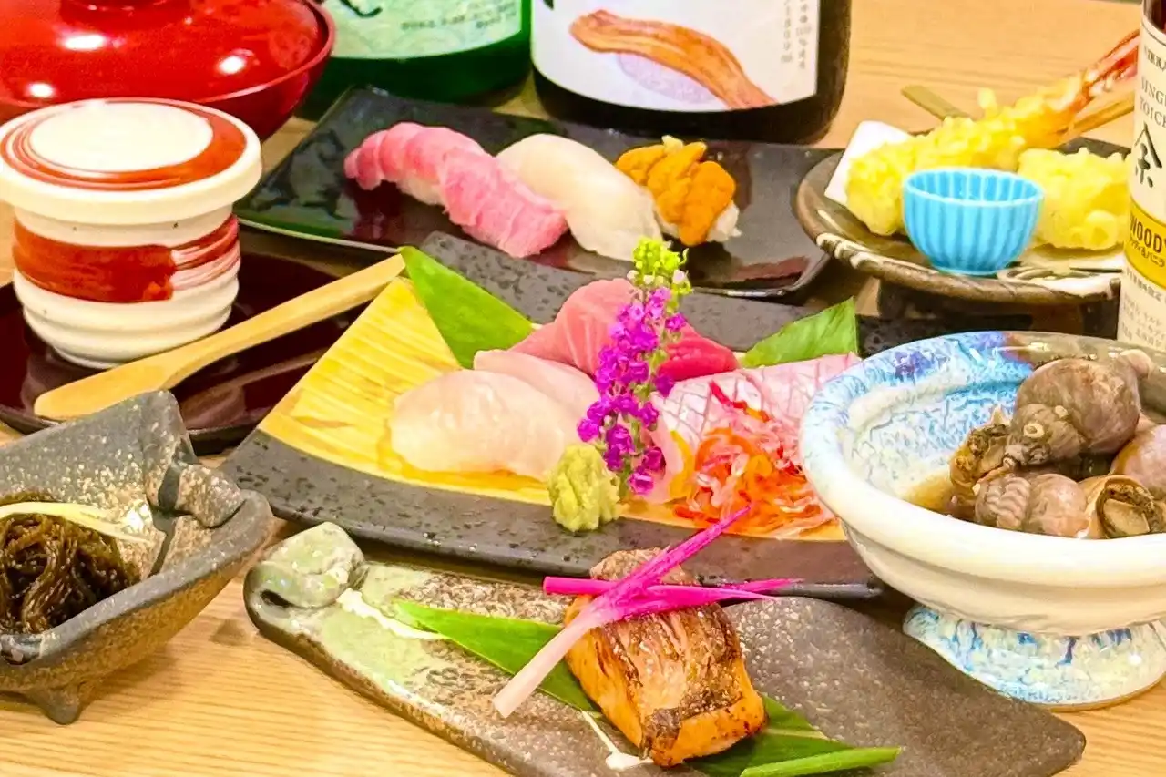 “おまかせ”コースが12,000円→10,000円に！厳選料理に飲み放題込みのオールインクルーシブ！「すし酒場 にほんいち 本町店」