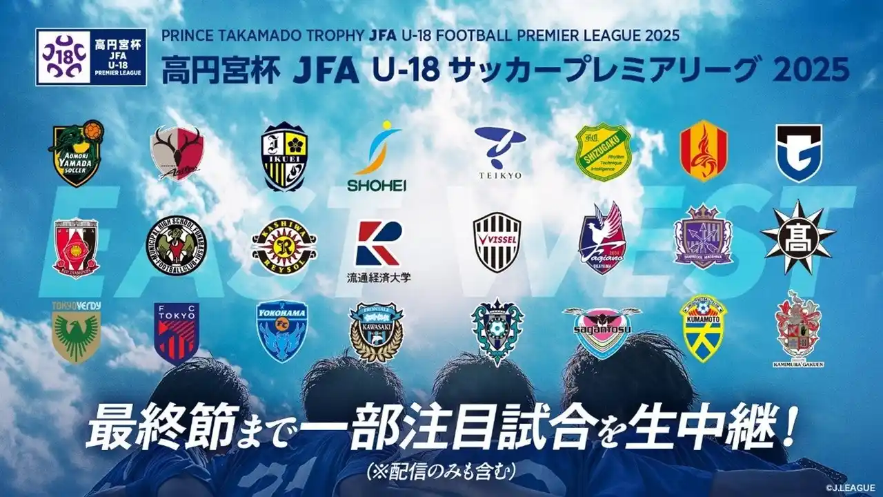 【スカパーＪＳＡＴ株式会社】 高校生年代国内最高峰リーグ「高円宮杯 JFA U-18サッカープレミアリーグ」スカパー! にて9月より放送・配信！