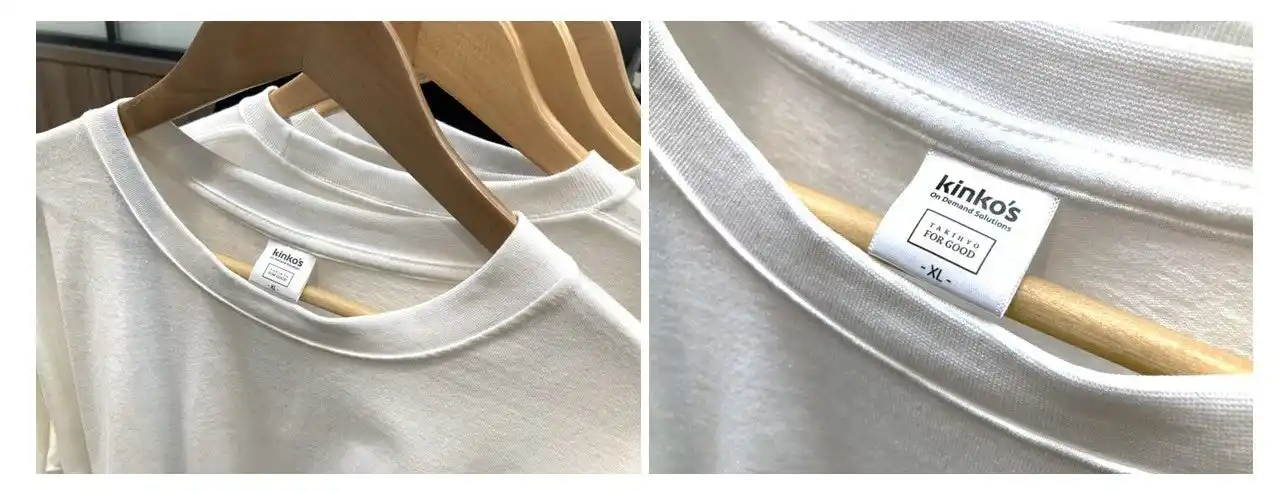 サステナブルな未来を着る！キンコーズ×タキヒヨーの共同開発Tシャツが進化 ～サステナブルTシャツに法人向けオリジナルタグとキッズサイズ追加～