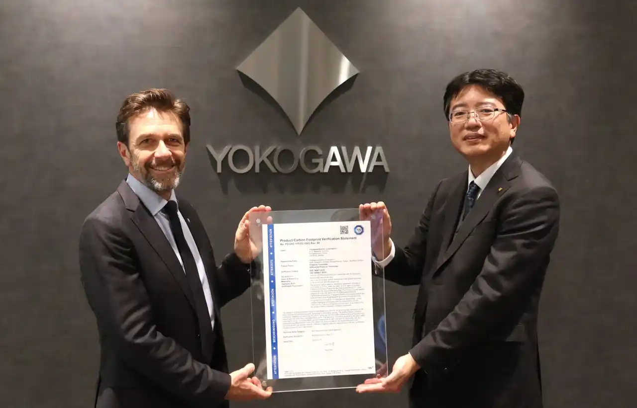 テュフズード、横河電機の電子機器に対してISO14067:2018検証声明書を発行
