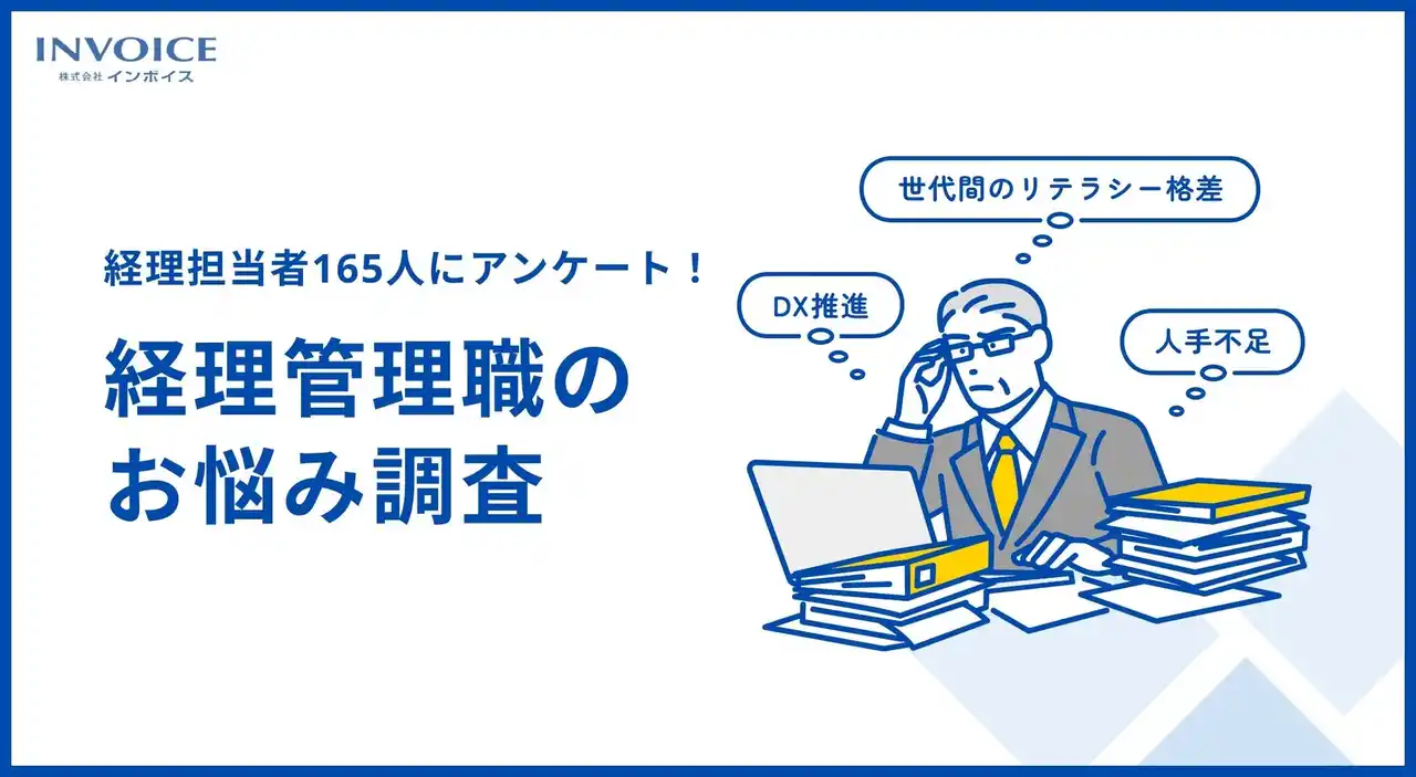 【株式会社インボイス】 【経理管理職165人 お悩み調査】60%以上が「人材に不安を感じる」 DX未対応の要因は「人材不足」が最多