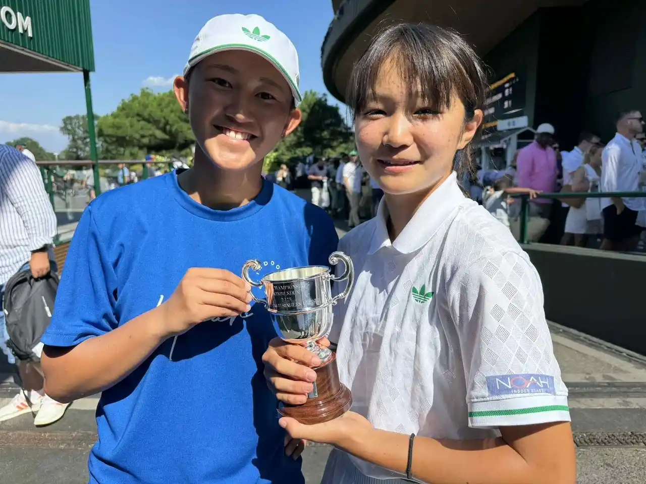 【ノアインドアステージ株式会社】 日本人初の快挙!ウィンブルドン(女子U-14)で初優勝! 世界が注目する13歳宮澤紗希乃 多彩なショットで聖地のファンを魅了