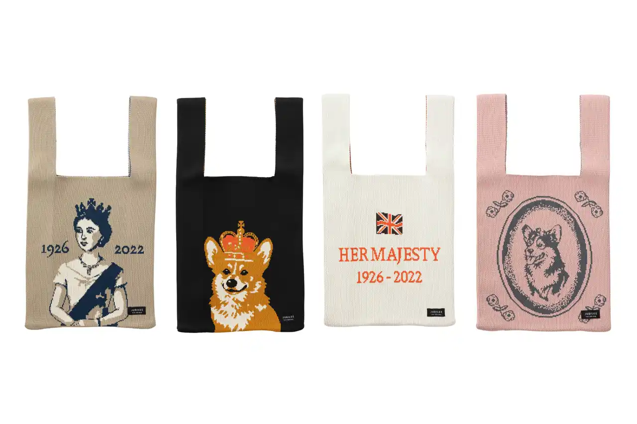 【株式会社H.I.T.】 【エリザベス女王生誕100周年】雑貨ブランド「Jubilee」からイギリス王室モチーフのニットバッグが新登場