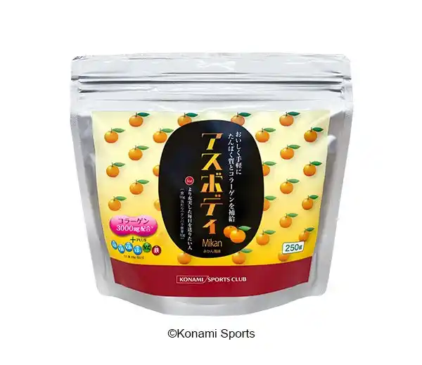 【コナミスポーツ株式会社】 コナミスポーツクラブのオリジナルプロテイン「アスボディ」　程よい酸味と控えめな甘さの「みかん風味」　9月2日から数量限定販売！
