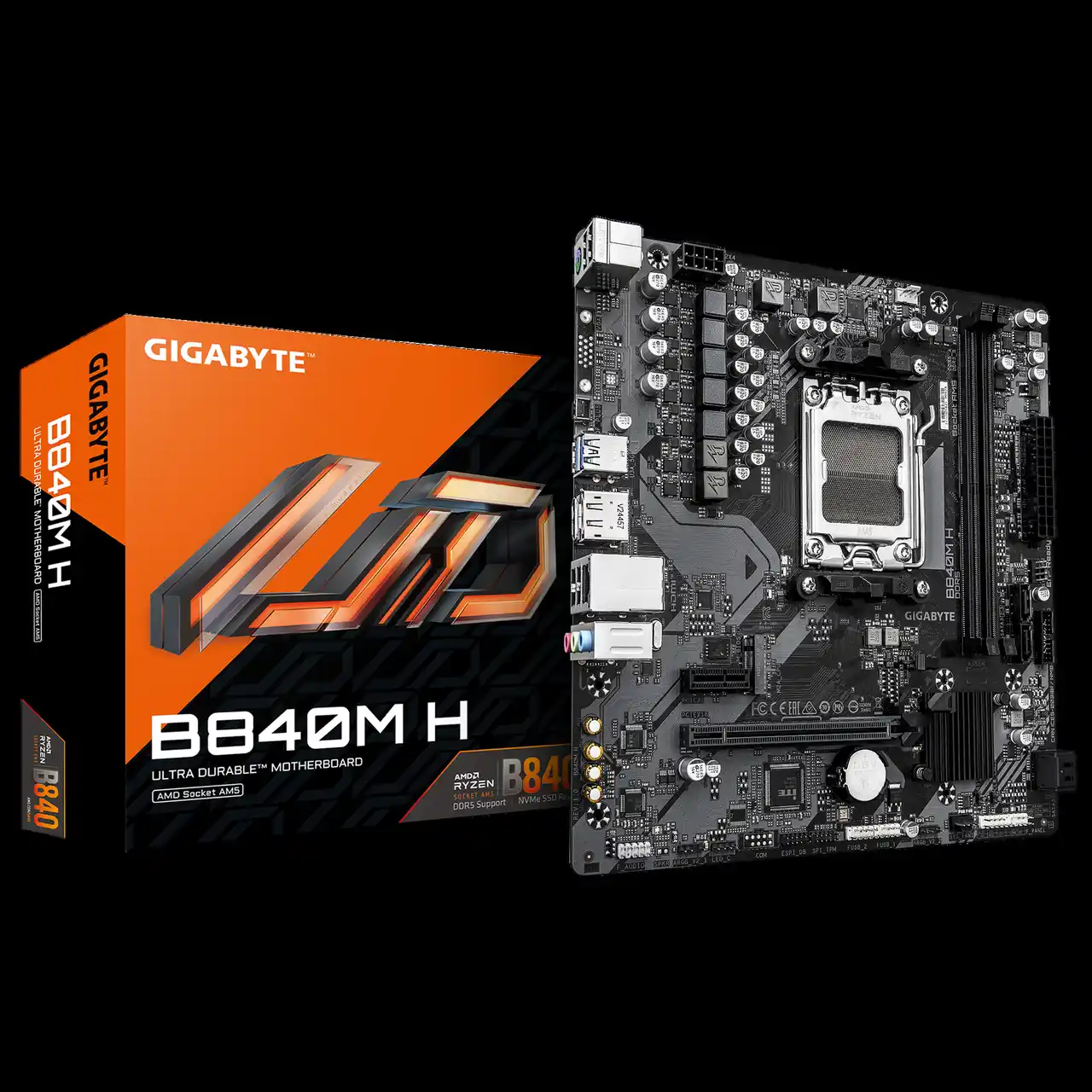 【株式会社ニューエックス】 GIGABYTEより、AMD B840チップセット搭載 上新電機限定モデル Micro-ATX マザーボード「B840M H」発売