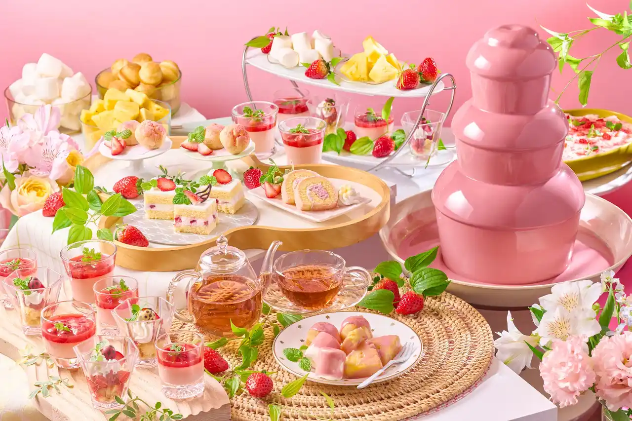 【大江戸温泉物語グループ】 いちごスイーツ×食べ放題ビュッフェ春メニュースタート！鮮度抜群の豪華食材を食べつくす！大江戸三つ星バイキング