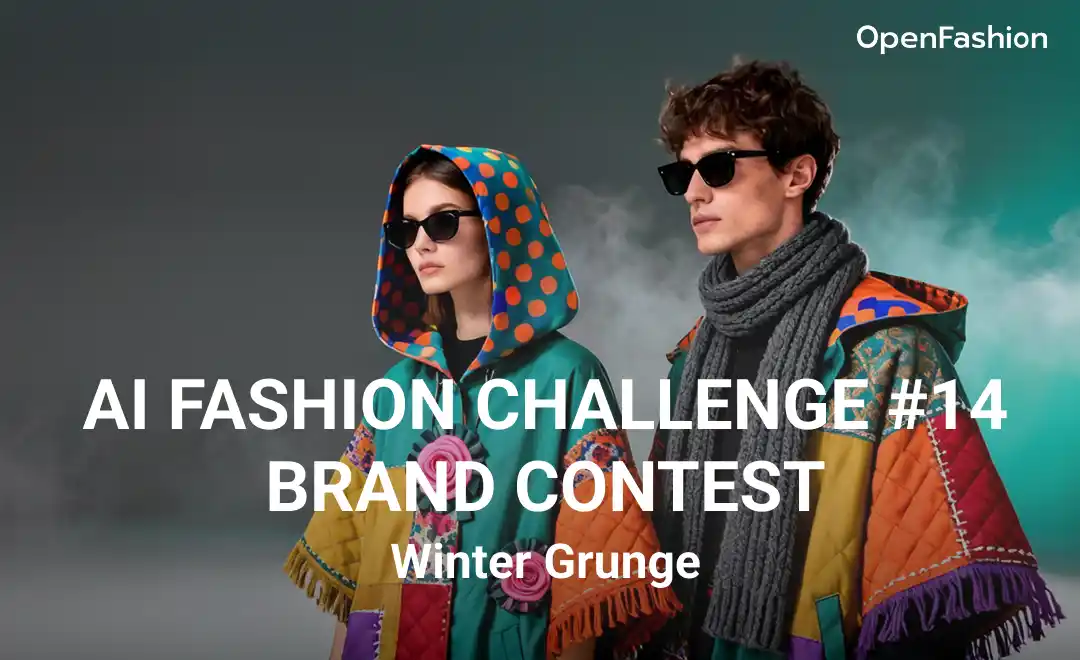 【OpenFashion】 生成AIで90sグランジの精神を現代に、不完全さの美学を冬の文脈で再解釈。ファッションデザインコンテスト「AI FASHION CHALLENGE #14 -Winter Grunge-」本日より開催