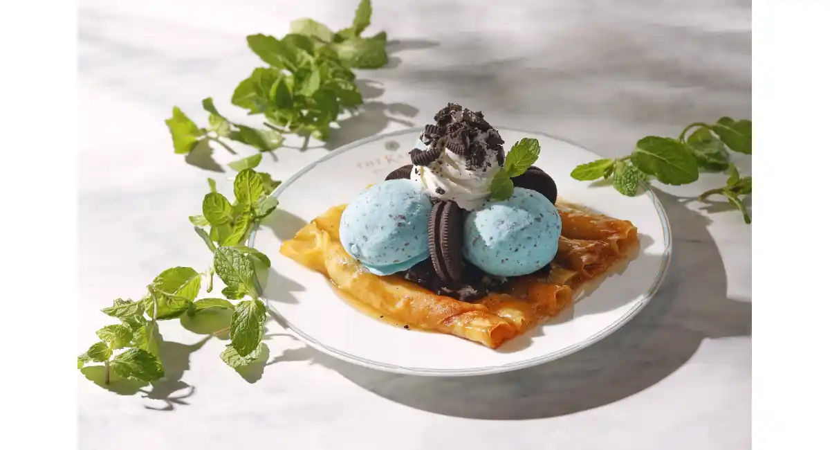 チョコミント好きに贈る、爽やかで濃密な一皿【チョコミント・オン・ザ・シンパンケーキ】5/1(金)〜販売