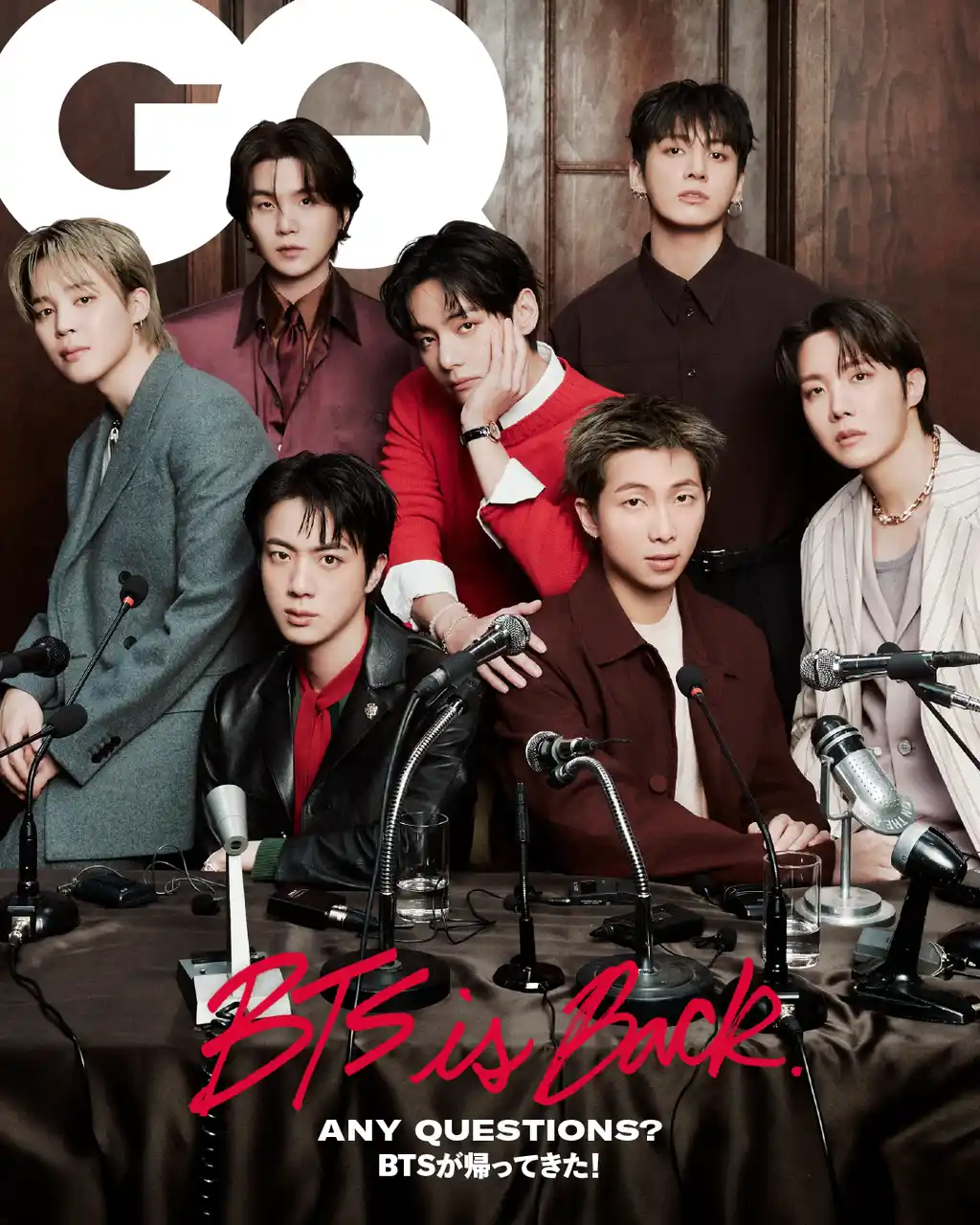 【コンデナスト・ジャパン】 『GQ JAPAN』4月号増刊 特別表紙版（2月28日発売）の表紙にBTSが登場