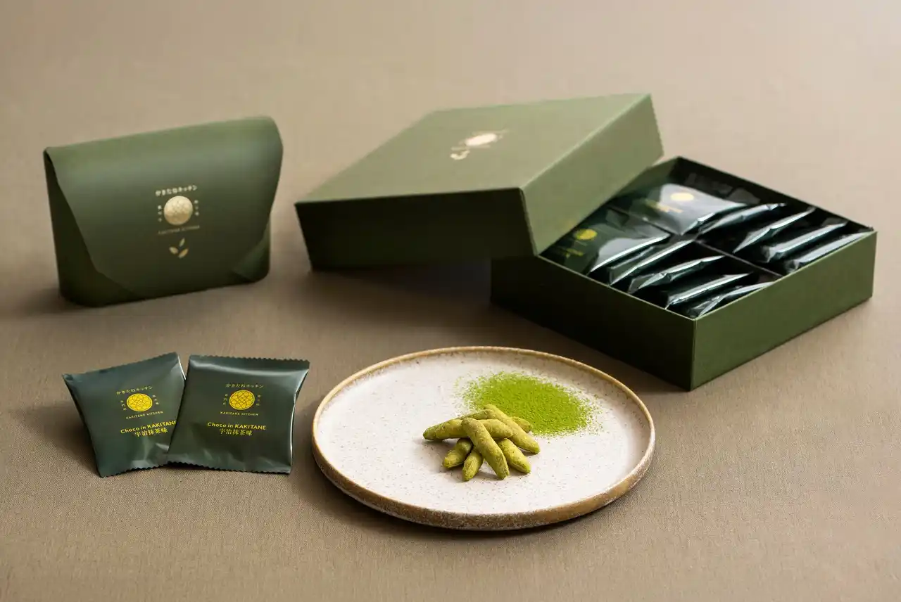 【とよす株式会社】 かきたねキッチン「チョコinかきたね　宇治抹茶味」発売！　宇治抹茶の香りとチョコの甘みが織りなす贅沢なひとときをお届け