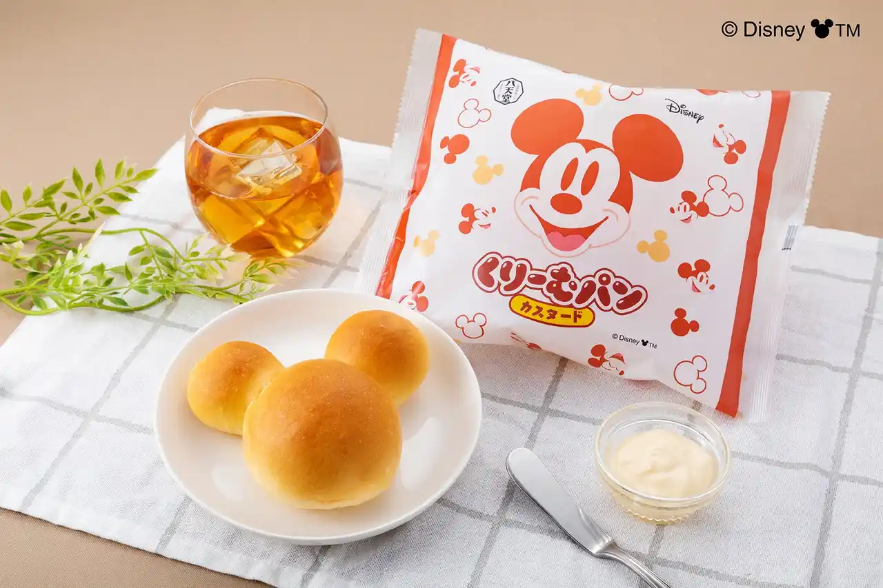 大好評「ミッキーマウス」形の可愛いくりーむパンを八天堂オンラインショップで発売「ミッキー/くりーむパン カスタード」