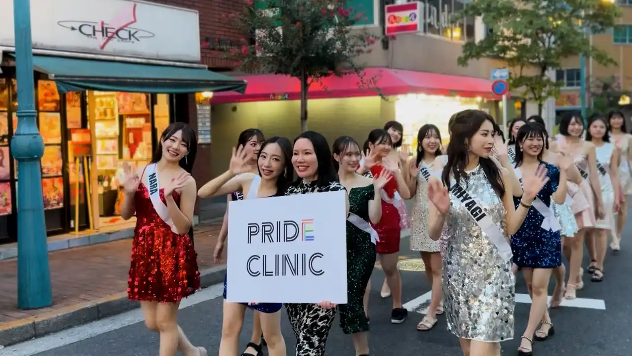 【PRIDE CLINIC】 多様性を発信！ミスユニバーシティと美容皮膚科PRIDE CLINIC合同、ファイナリスト候補生が新宿二丁目を練り歩く取り組み報告