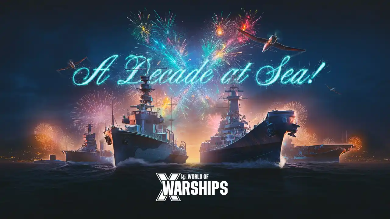 【PRESS RELEASE】『World of Warships』10周年記念アップデートで過去最大規模のお祝いイベントを開催！戦功ボーナスやエリートコンテナから、ドイツ巡洋艦の新ブランチなど充実のコンテンツと新要素が登場！