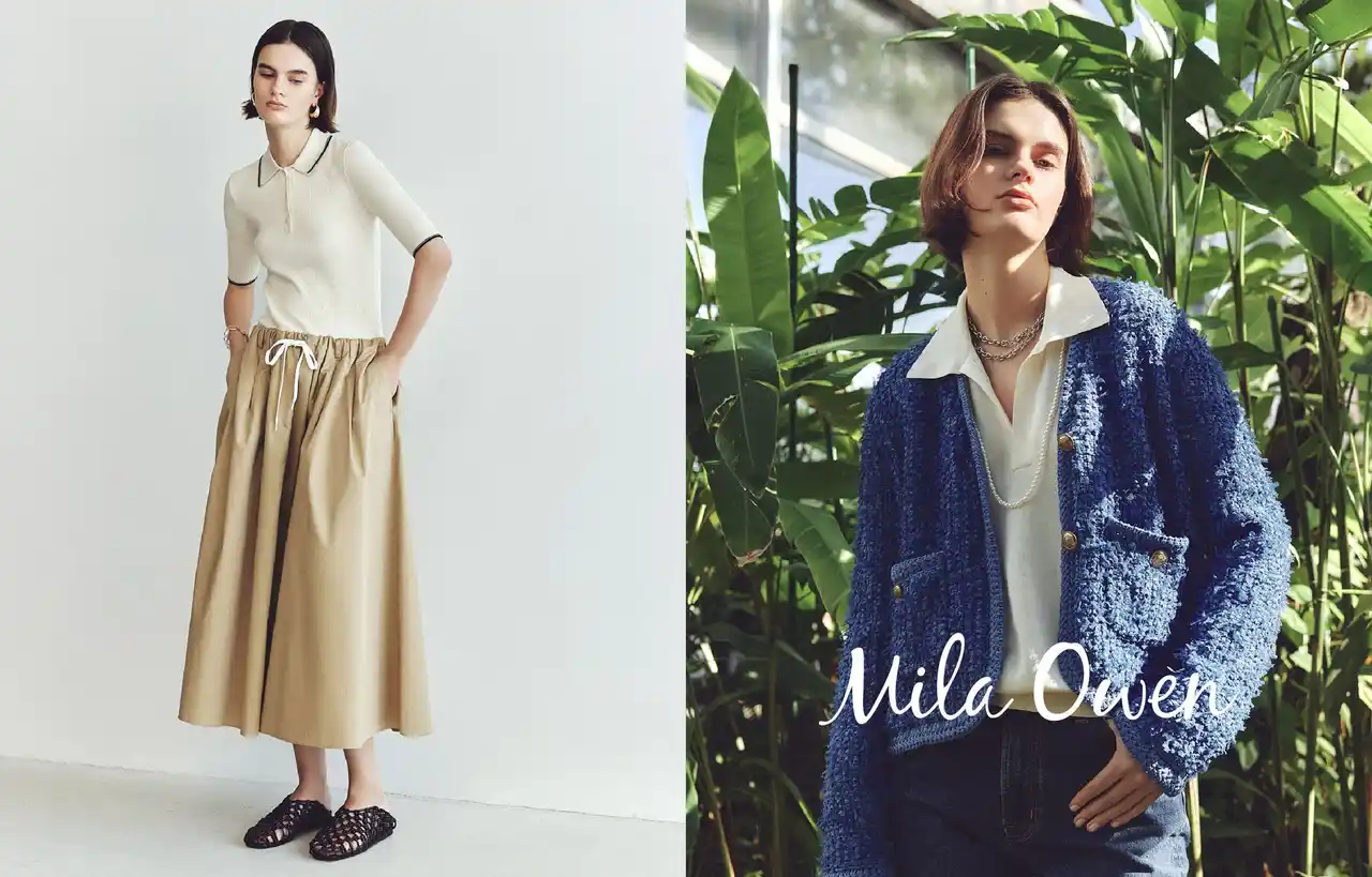 【株式会社マッシュホールディングス】 【Mila Owen】'26 SPRING COLLECTION WEBカタログを公開！トラッドムードに品を薫らせた"ちょうどいいフェミニン"を体現したコレクション＜2月5日（木）公開＞