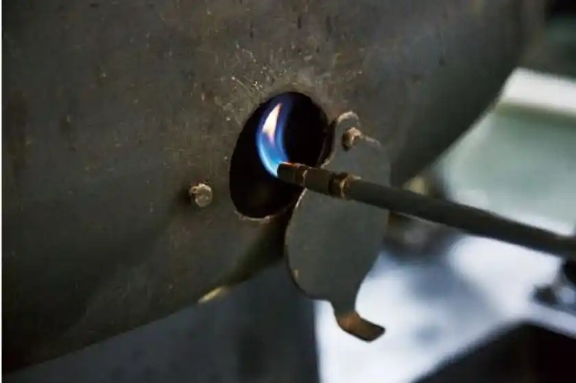 直火焼ルー製造風景(1)