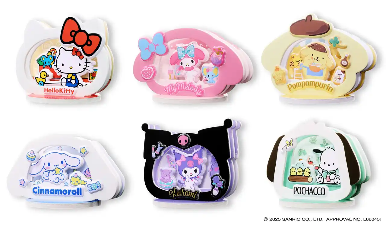 【株式会社エンスカイ】 ペーパーシアター10周年を記念して新シリーズ登場！第一弾目はサンリオキャラクターズ！「ぷくぷくペーパーシアター サンリオキャラクターズ」発売