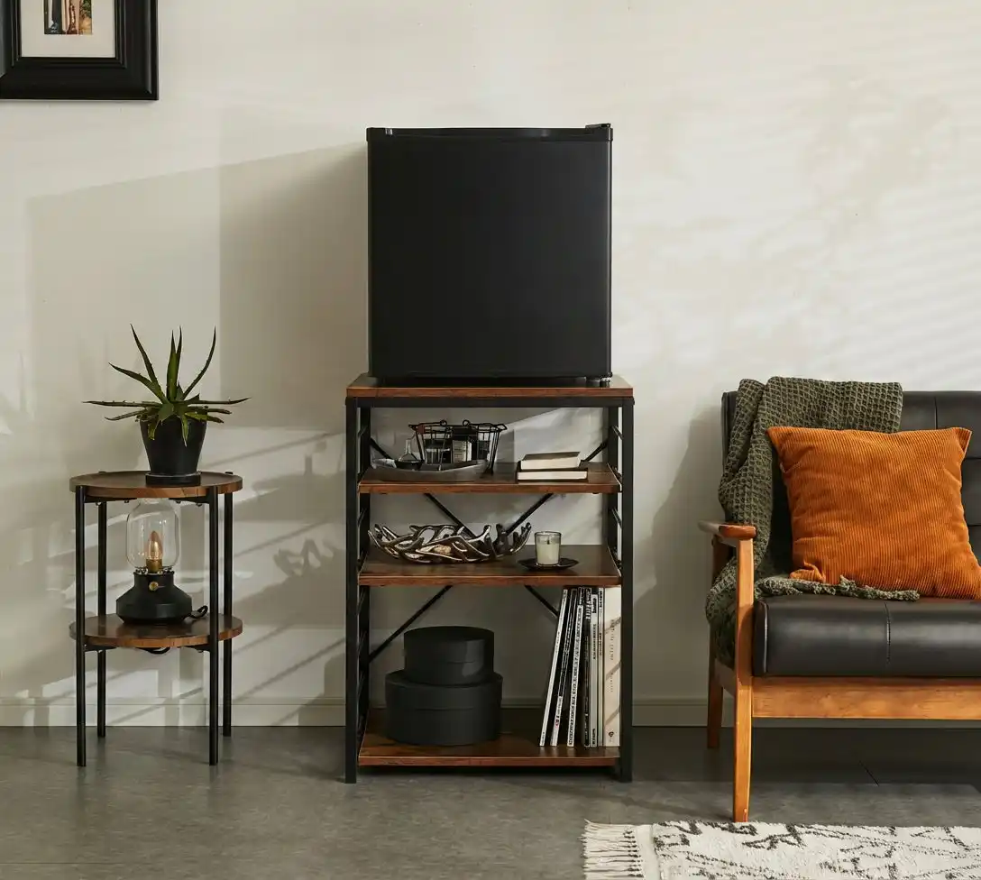 【株式会社ジェネレーションパス】 小型冷蔵庫のデッドスペースを収納に。1ドア冷蔵庫対応キッチンラック「VOID STACK series Kitchen Rack」販売開始。