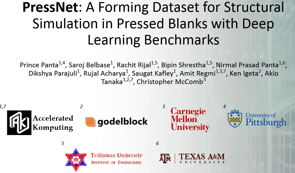 【ゴーデルブロック】 プレス成形シミュレーションの革新的データセット「PressNet」を発表