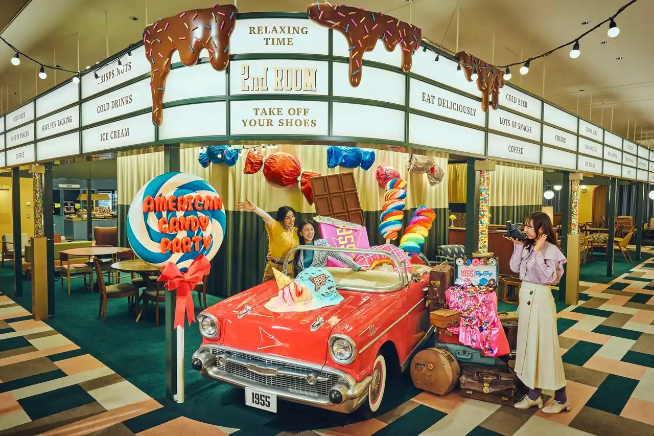 【1955 東京ベイ】カラフルでアメリカンなキャンディがテーマの、仲間とお菓子パーティーを楽しむイベント「American Candy Party 1955」今年も開催