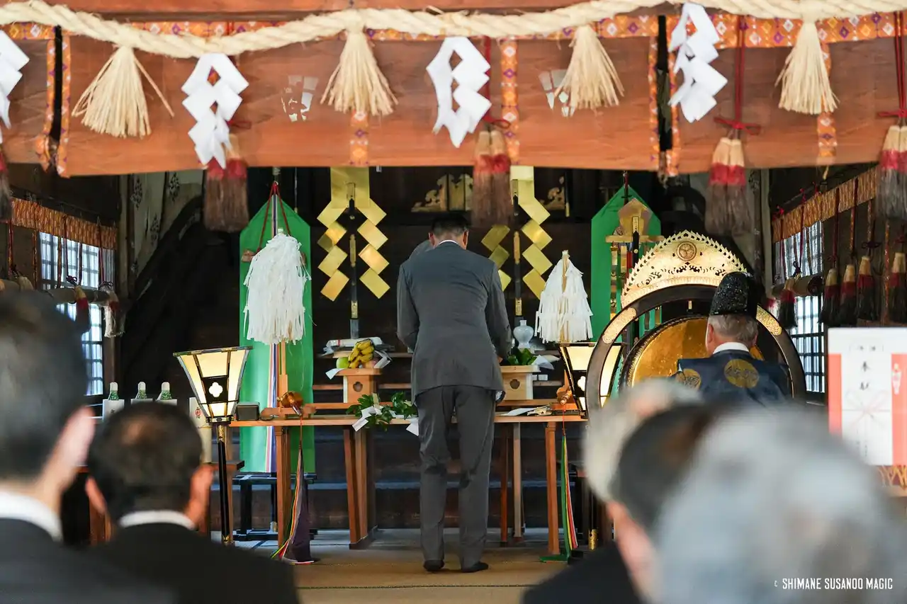 【島根スサノオマジック活動報告】松江市総合体育館 改修工事に伴う安全祈願祭実施