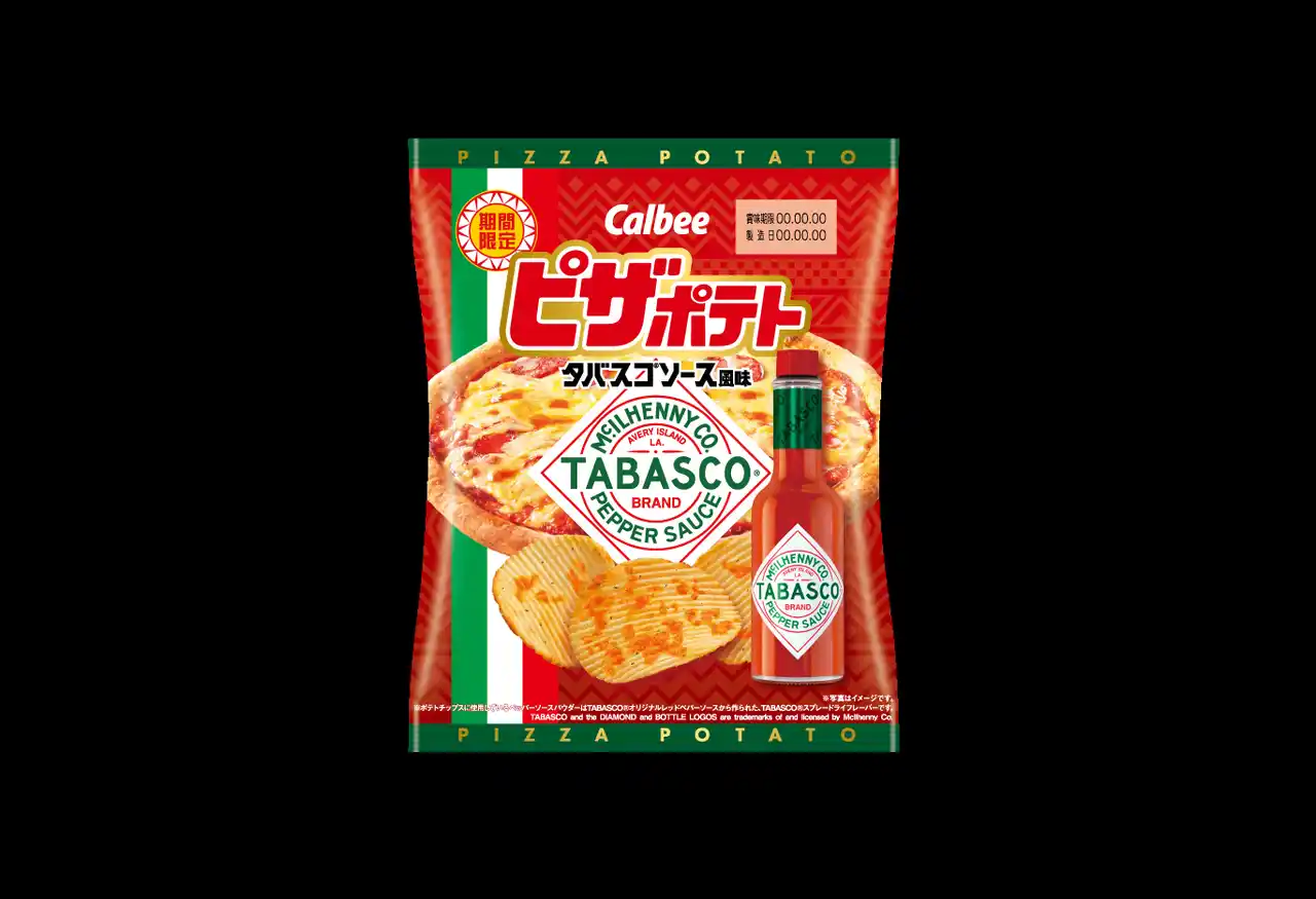 【McIlhenny Company】 「ピザポテト タバスコ(R)ソース風味」8月18日（月）より全国のコンビニエンスストアで期間限定発売！