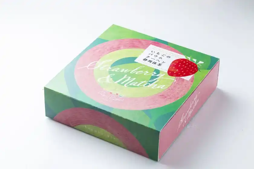 いちごのバウムクーヘン静岡抹茶 パッケージ