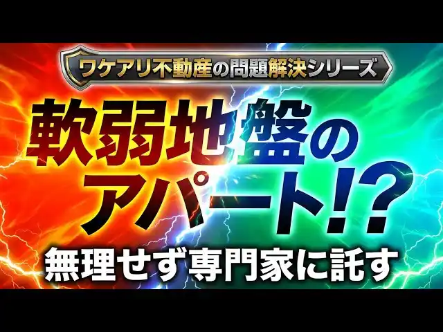【株式会社SA】 軟弱地盤のアパートが、高値で売れた理由。