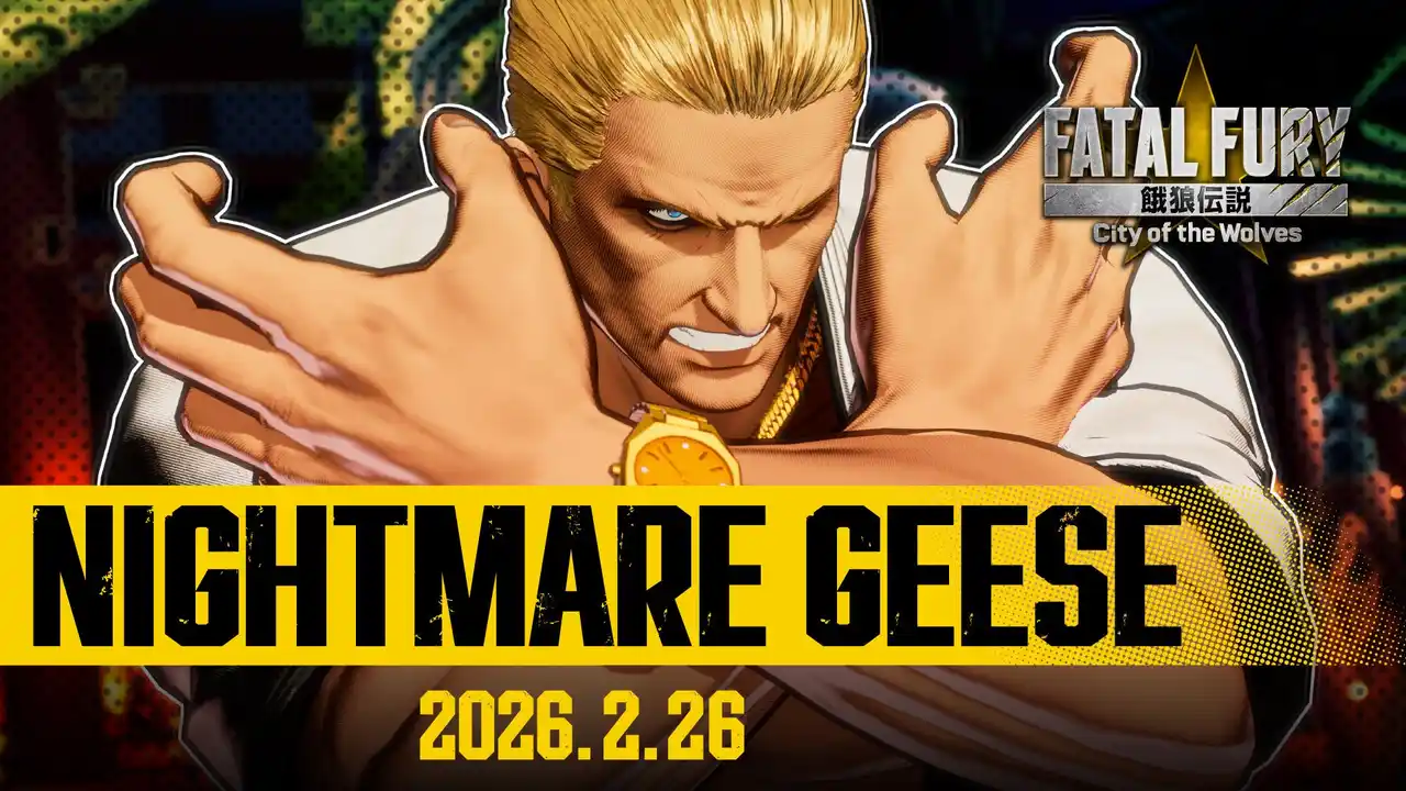 【株式会社SNK】 サウスタウンを覆う、終わらぬナイトメア――『餓狼伝説 CotW』に「ナイトメアギース」が2月26日より参戦！さらに、『ストリートファイター』とのコラボレーション第3弾も同時配信！