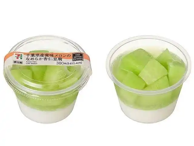 【株式会社セブン‐イレブン・ジャパン】 今年で12年目の取り組み！旬を迎えている「千葉県産貴味(タカミ)メロン」を使用した夏にぴったりのスイーツ「千葉県産貴味メロンのなめらか杏仁豆腐」が登場！