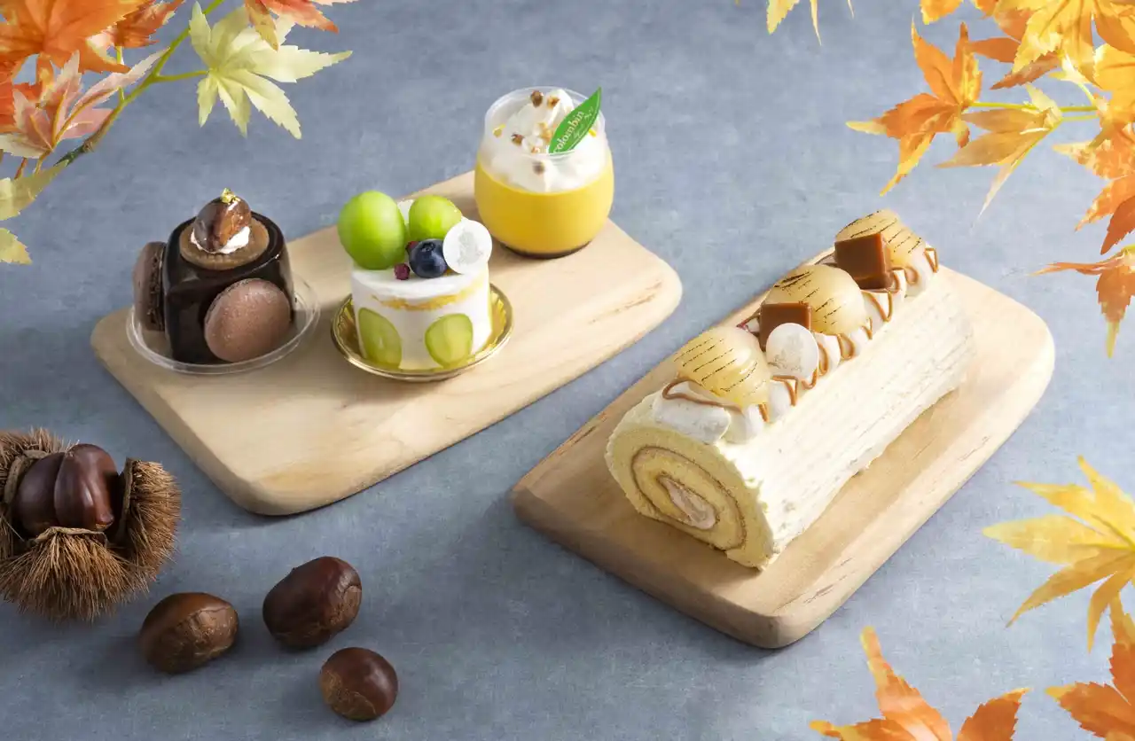 【コロンバン】旬の味覚を堪能する秋の新作ケーキ　長野県産シャインマスカットや北海道産かぼちゃなどを贅沢に使用した4種が登場