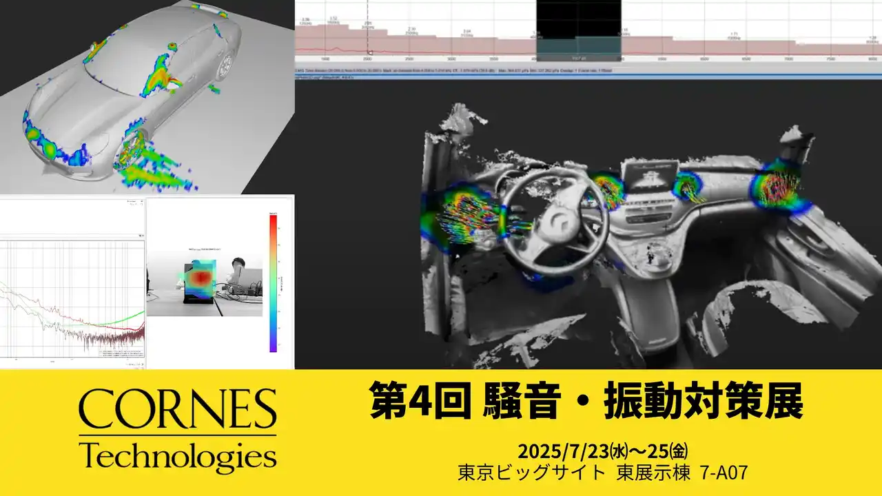 【コーンズテクノロジー株式会社】 【第4回 騒音・振動対策展出展】振動、騒音測定用の最新測定装置を多数出展