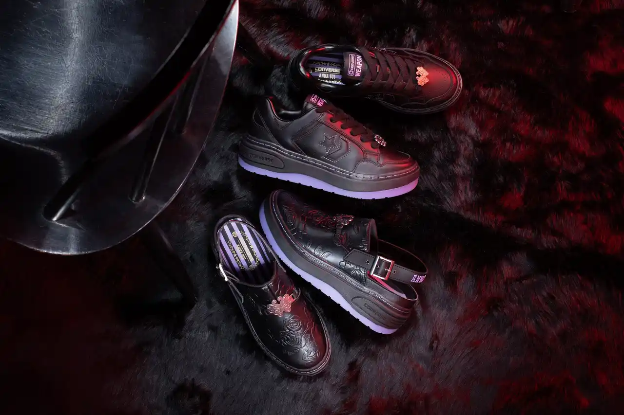 【コンバースジャパン株式会社】 CONVERSE × ANNA SUI、ANNA SUIのモチーフやカラーを纏った「WEAPON」が2型登場