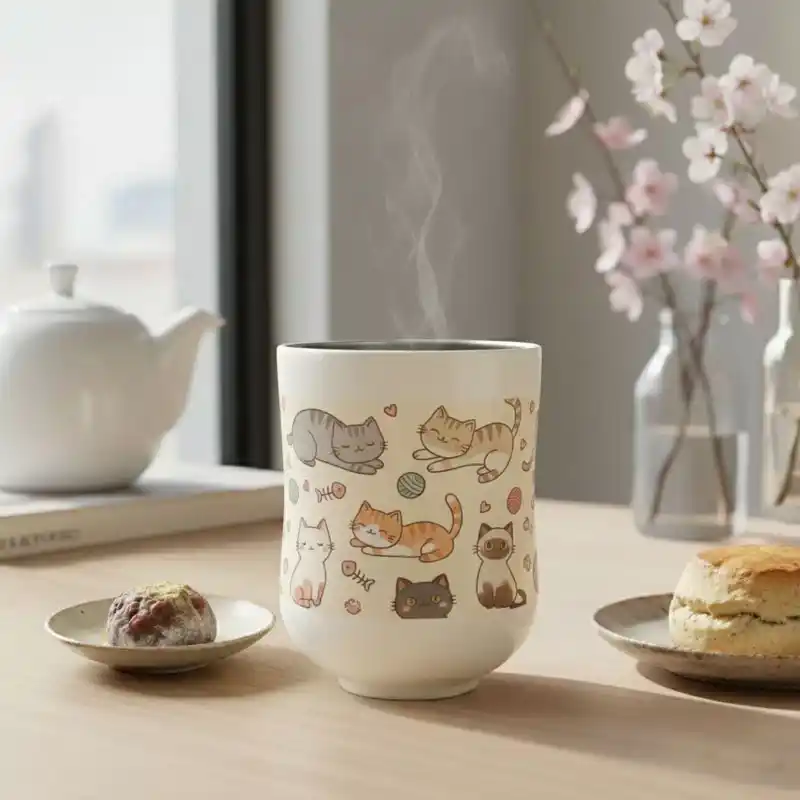 ME-Qから新登場！360度フルカラー印刷対応「オリジナル真空二重ゆのみ（300ml）」が1個から作成可能に！（2025/01/15）