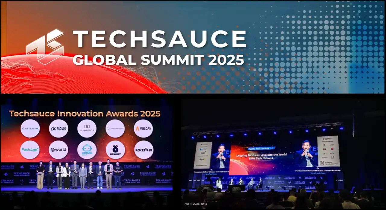 【ポケトーク株式会社】 バンコクで開催された「TECHSAUCE GLOBAL SUMMIT 2025」で、イノベーション・アワードを受賞