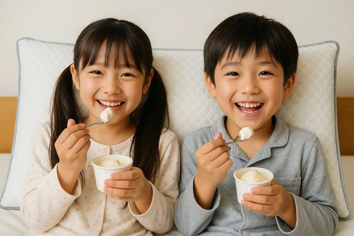 【有限会社アリス・インターナショナル】 「熱帯夜の救世主」小学生の眠れぬ夜に「アイスで冷やして、まくらでとろける」子どもが寝たがる夏限定セット発売