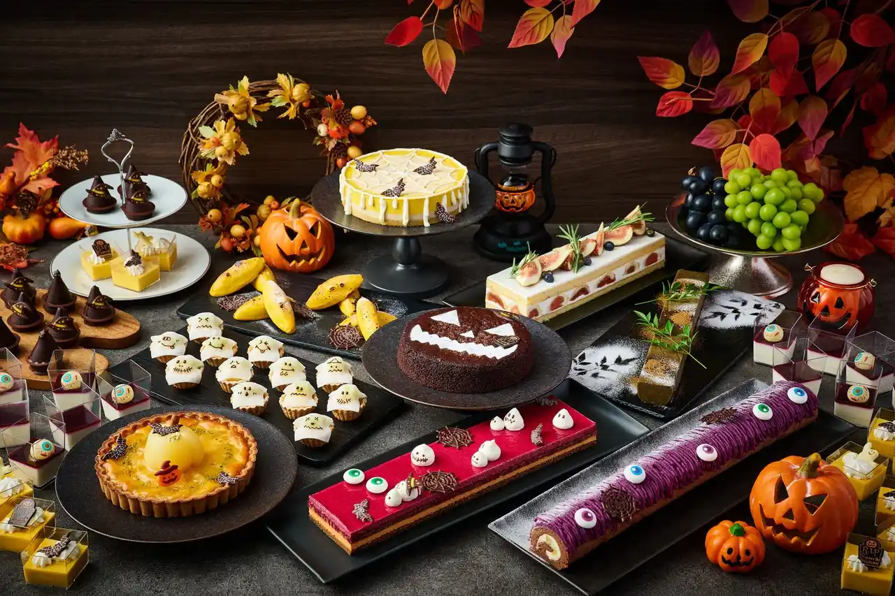 【ホテルグランヴィア京都】マスカットや芋栗南瓜など秋の味覚をハロウィンモチーフに　パンケーキやモンブランなどライブスイーツも登場　ハロウィンスイーツバイキング開催のお知らせ