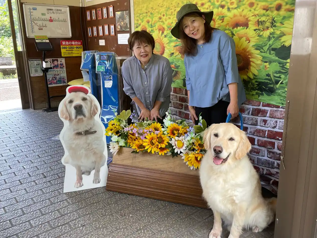 【名物犬ソラくん】JR湯平駅に等身大パネル設置（湯平駅スマイルプロジェクト）
