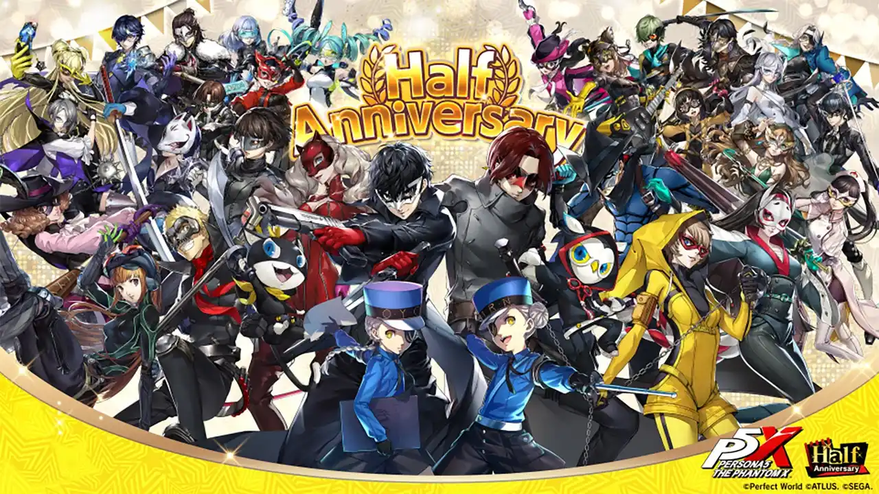 【株式会社セガ】 『ペルソナ５: The Phantom X』ハーフアニバーサリーに向けたカウントダウンを開始！