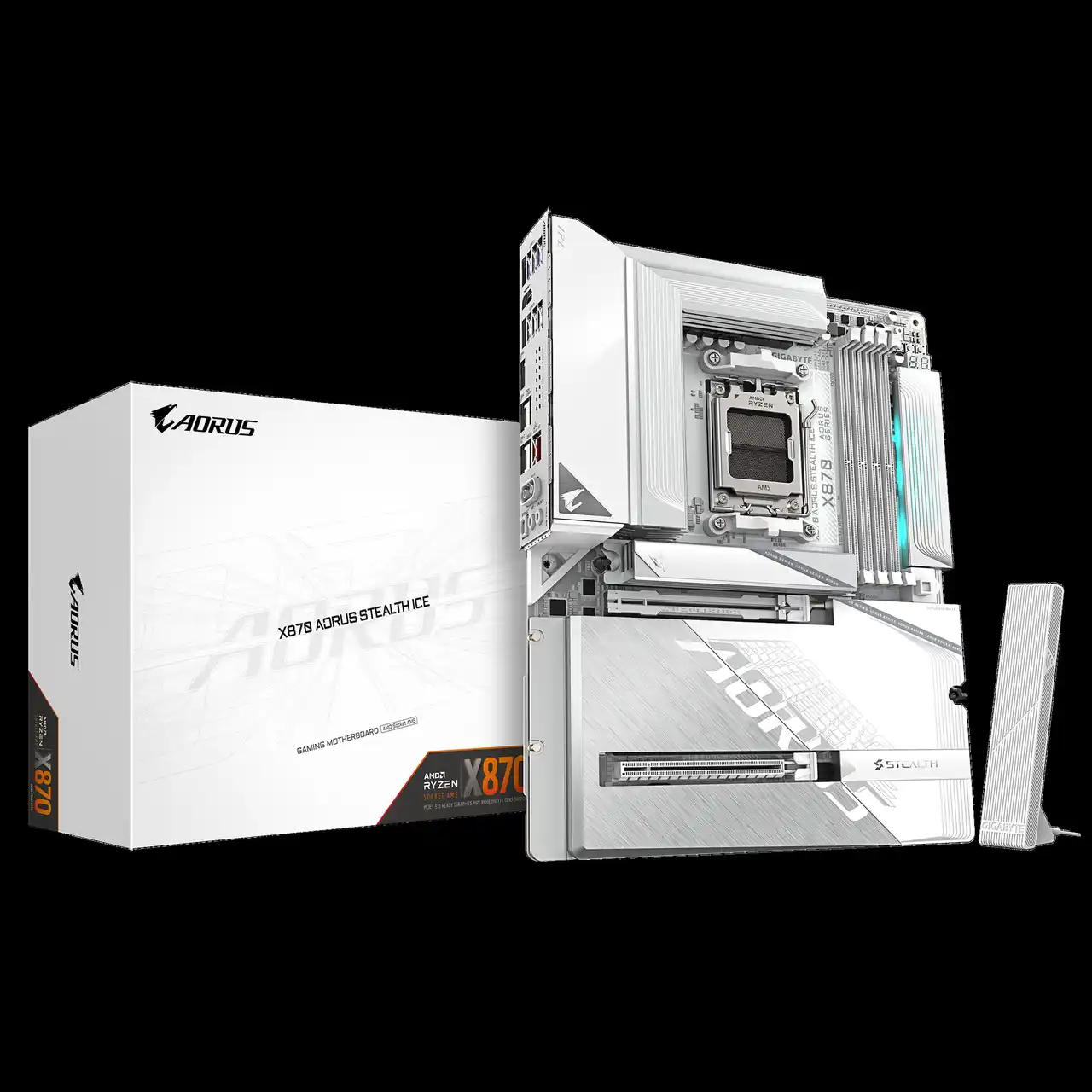 【株式会社ニューエックス】 GIGABYTEより、AMD チップセット搭載「X870 AORUS STEALTH ICE」および「B850 AORUS STEALTH ICE」背面配線ATX マザーボード２製品発売