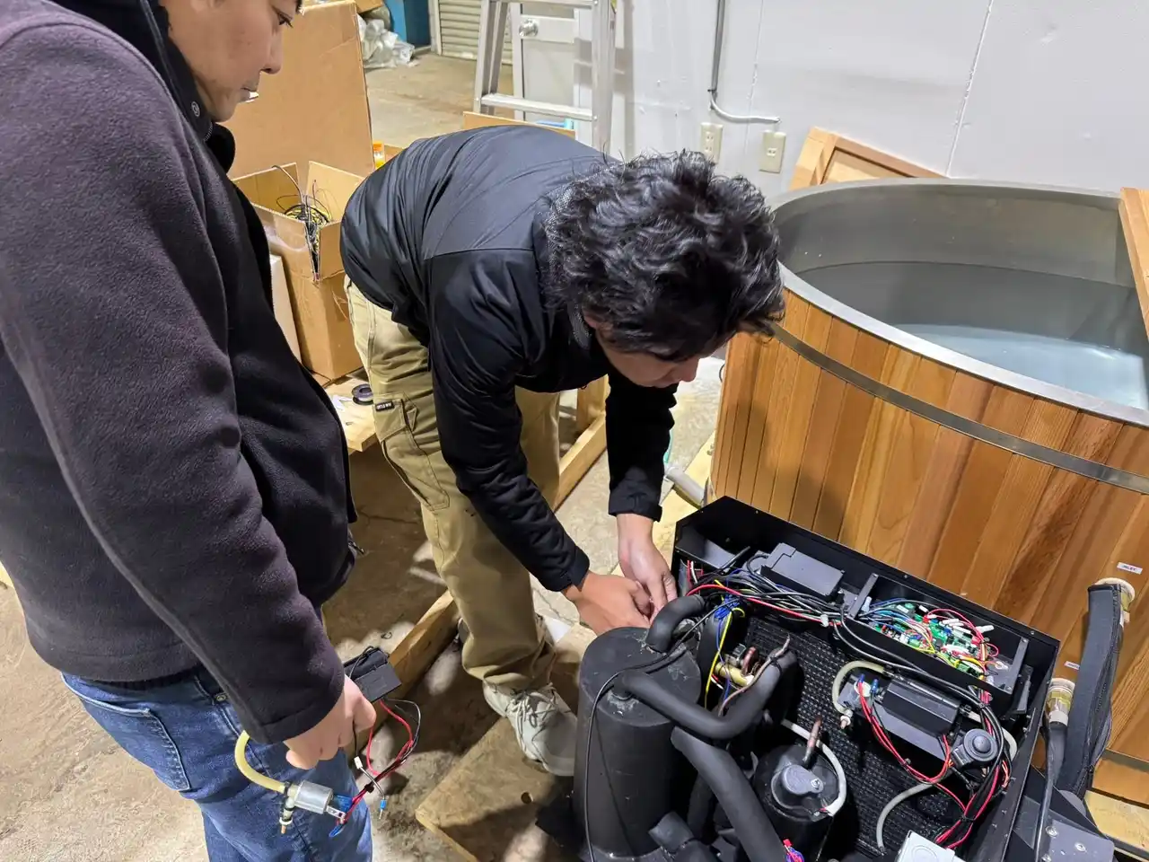 kokolo sauna(R)、水風呂用チラー（冷却装置）の修理工場《宮城県仙台市福田町》を開設