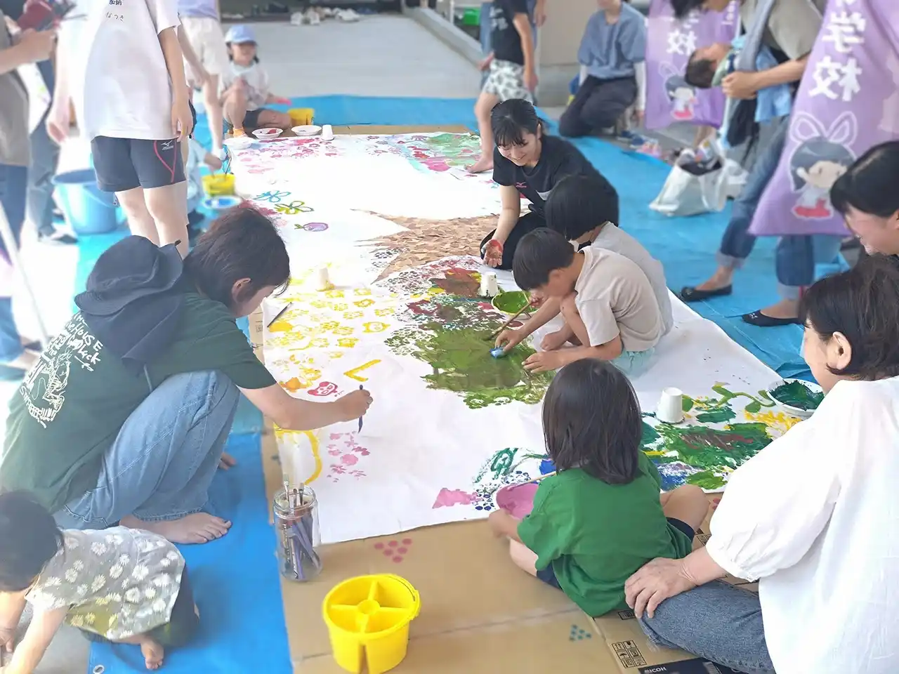 【公立大学法人島根県立大学】 巨大アートを作ろう！in大東高校を開催しました！
